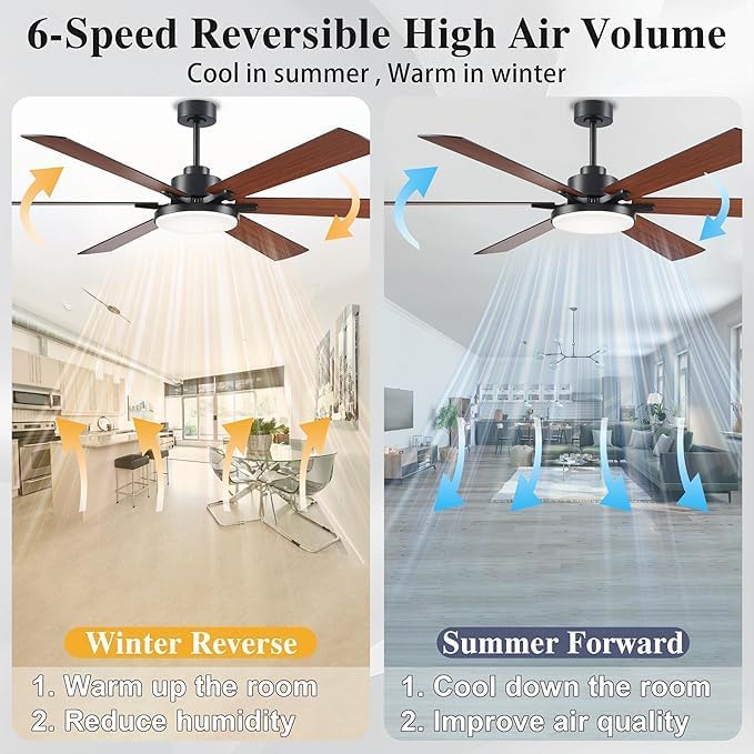 DiamondForge™ 72” Smart Ceiling Fan