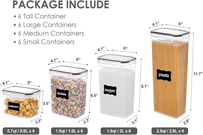 PantriClear™ Food Storage Container Set